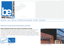 Tablet Screenshot of be-metall.de
